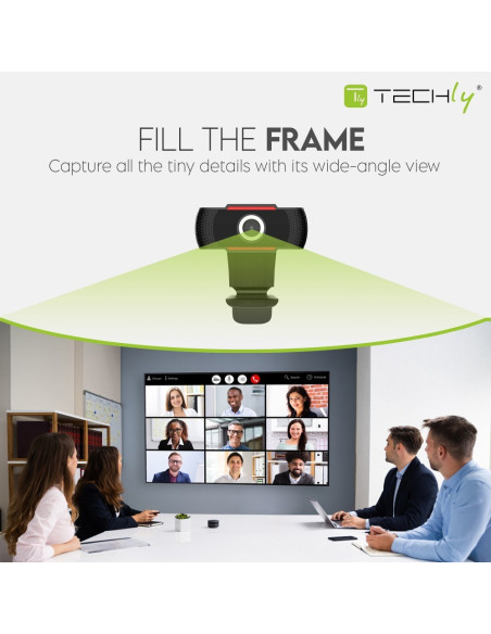 Techly Kamera Usb Internetowa Fullhd 1080P Z Mikro