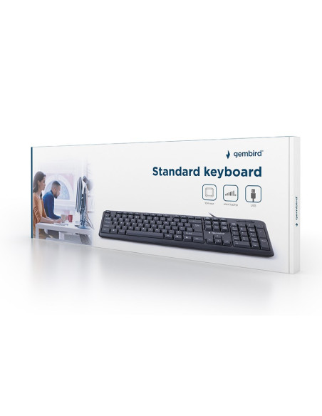 Klawiatura Gembird Kb-U-103-Ru (Usb 2.0  (Us)  Kolor Czarny)