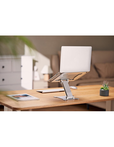 Gembird Składana Podstawka Pod Notebooka 15,6" Srebrna
