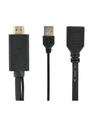 I/O Adapter Hdmi To Dp/Black A-Hdmim-Dpf-01 Gembird