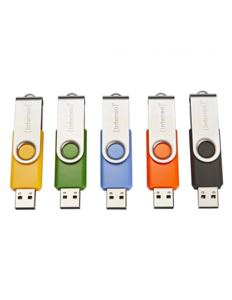 Intenso Basic Line Pamięć Usb 64 Gb Usb Typu-A 2.0 Czarny, Niebieski, Zielony, Pomarańczowy, Żółty