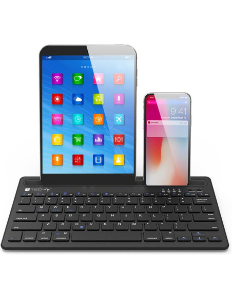 Techly Ictbk102U Klawiatura Uniwersalne Bluetooth Qwerty Angielski Czarny