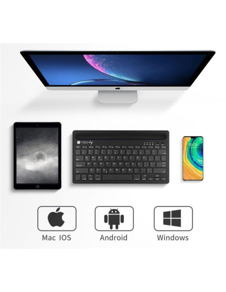 Techly Ictbk102U Klawiatura Uniwersalne Bluetooth Qwerty Angielski Czarny