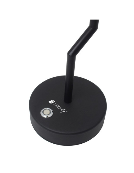Techly I-Lamp-Table2 Lampa Stołowa Niewymienialne Źródło Światła 2 W Led Czarny, Biały