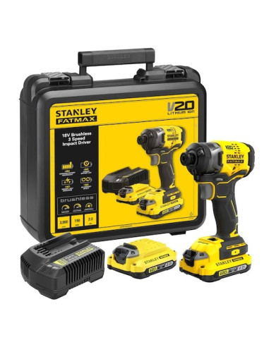 Stanley Sfmcf820D2K Wkrętak Zasilany/Zakrętark Udarowy 2900 Rpm Czarny, Żółty
