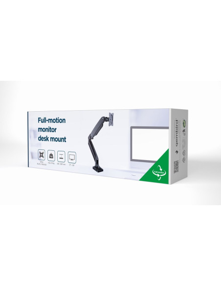 Gembird Regulowane Biurkowe Ramię Na Monitor 17"-35" Do 10Kg