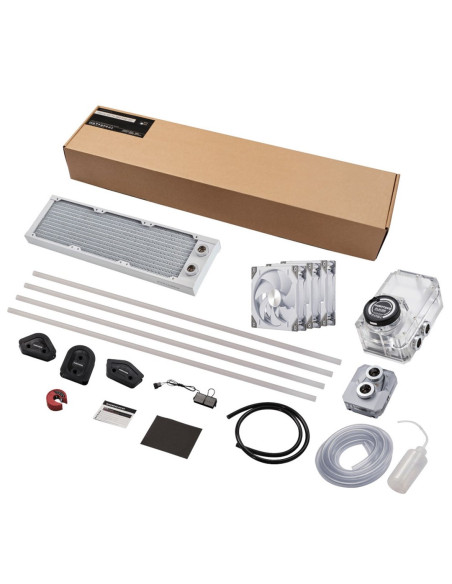 Phanteks Glacier Ez-Fit 360 D30-Kit, Zestaw Chłodzenia Wodą - Biały