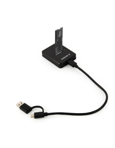 Gembird Stacja Dokująca Do Dysków M.2 Sata I Nvme Ssd Czarna