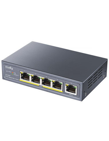 Cudy Gs1005P Łącza Sieciowe Gigabit Ethernet (10/100/1000) Obsługa Poe Szary