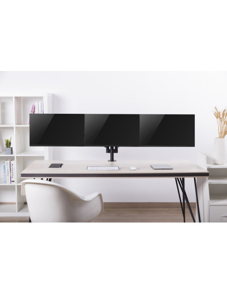 Gembird Biurkowe Regulowane Ramię/Uchwyt Na 3 Monitory 17-27, Vesa 100X100Mm, Do 7 Kg