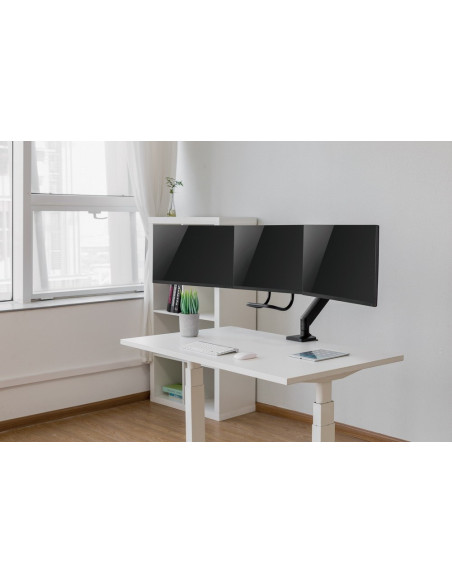 Gembird Biurkowe Regulowane Ramię/Uchwyt Na 3 Monitory 17-27, Vesa 100X100Mm, Do 6 Kg