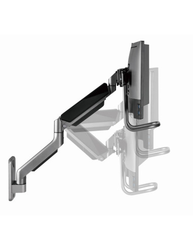 Gembird Ścienne Regulowane Ramię/Uchwyt Na 2 Monitory 17-32, Vesa 100X100Mm, Do 8 Kg