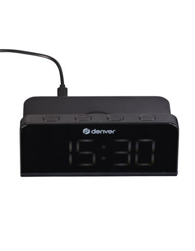 Denver Ecq-103Mk2 Cyfrowy Budzik Czarny