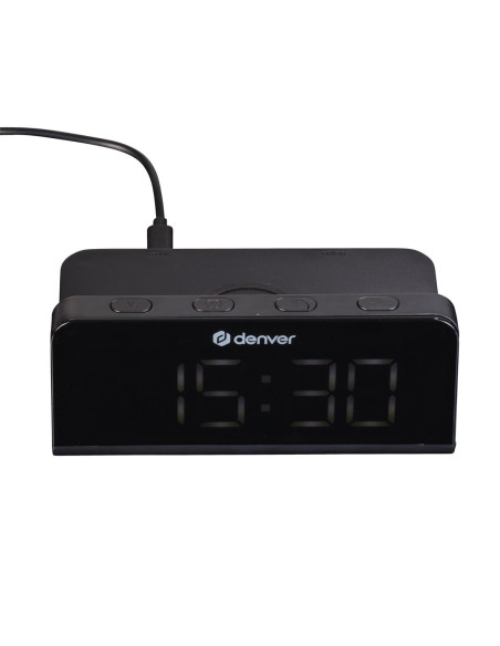Denver Ecq-103Mk2 Cyfrowy Budzik Czarny