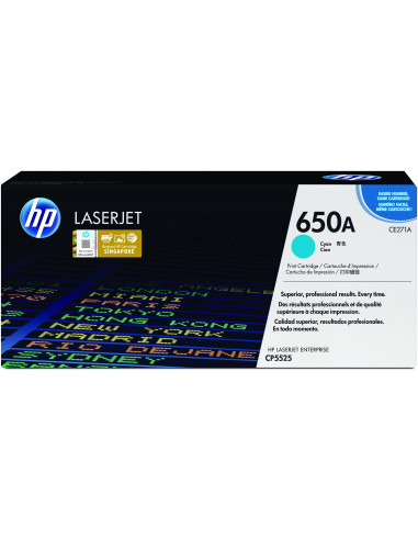 Hp 650A Oryginalny Wkład Z Błękitnym Tonerem Laserjet