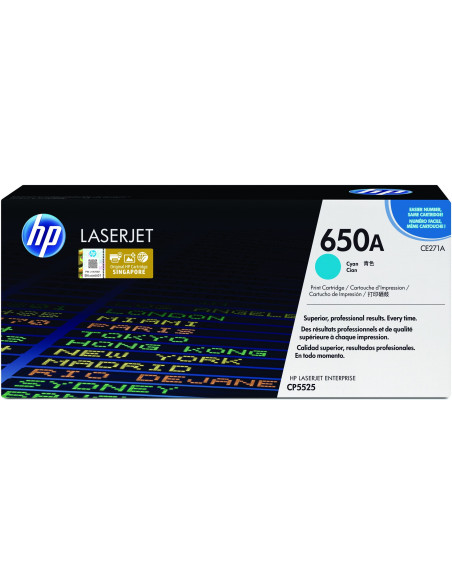 Hp 650A Oryginalny Wkład Z Błękitnym Tonerem Laserjet