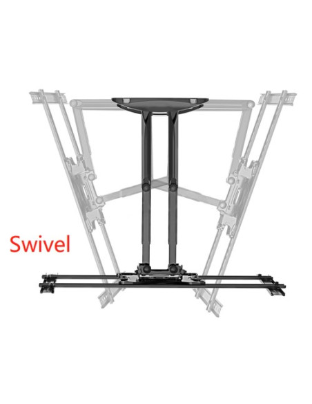Gembird Wm-80Str-01 Regulowany Uchwyt Do Telewizora (Obrót I Pochylenie), 40"- 80'' (50 Kg)