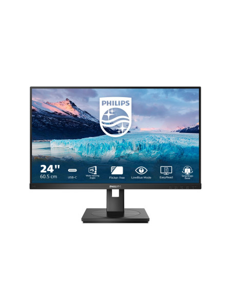 Philips S Line 243S1/00 Monitor Komputerowy 60,5 Cm (23.8") 1920 X 1080 Px Full Hd Lcd Czarny