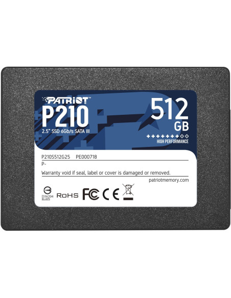 Ssd Patriot P210 512Gb Sata3 2.5