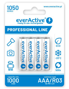 Zestaw Akumulatorków Everactive Professional Line Evhrl03-1050 (1050Mah   Ni-Mh Lsd)