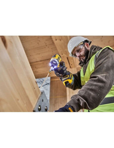 Dewalt Dcf860N-Xj Wkrętak Zasilany/Zakrętark Udarowy 3800 Rpm Czarny, Żółty