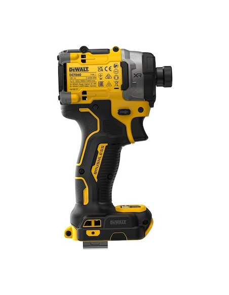 Dewalt Dcf860N-Xj Wkrętak Zasilany/Zakrętark Udarowy 3800 Rpm Czarny, Żółty