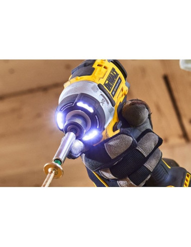 Dewalt Dcf860N-Xj Wkrętak Zasilany/Zakrętark Udarowy 3800 Rpm Czarny, Żółty