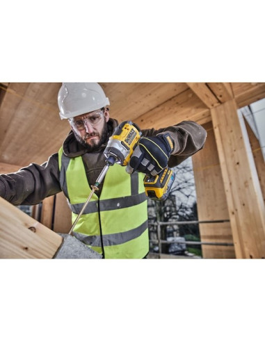 Dewalt Dcf860N-Xj Wkrętak Zasilany/Zakrętark Udarowy 3800 Rpm Czarny, Żółty