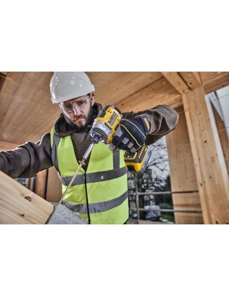 Dewalt Dcf860N-Xj Wkrętak Zasilany/Zakrętark Udarowy 3800 Rpm Czarny, Żółty