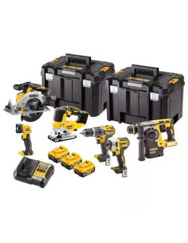 Dewalt.zestaw Combo 18V Dck690P3T (Dcd796 + Dcf887 + Dcs565 + Dch273 + Dcs334 + Dcl040) 3X5,0Ah 2X Tstak
