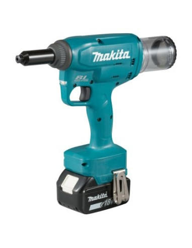 Makita Drv150Rfj Narzędzie Do Nitów Mechanicznych Czarny, Niebieski 2.4,4.8 Mm 10 Kn