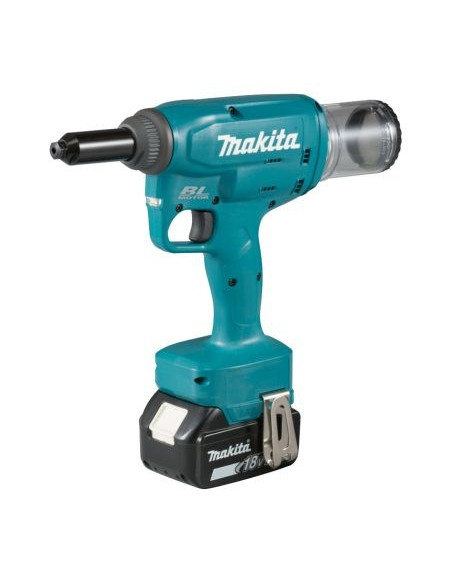Makita Drv150Rfj Narzędzie Do Nitów Mechanicznych Czarny, Niebieski 2.4,4.8 Mm 10 Kn
