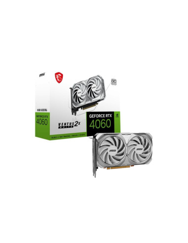 Vga Pcie8 Rtx4060 8Gb Gddr6/Rtx4060 Ven 2X White 8G Oc Msi
