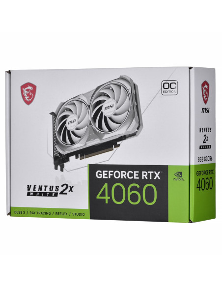 Vga Pcie8 Rtx4060 8Gb Gddr6/Rtx4060 Ven 2X White 8G Oc Msi