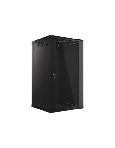 Lanberg Szafa Instalacyjna Wisząca 19'' 22U 600X600Mm Czarna (Drzwi Szklane)