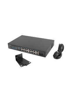 Lanberg Switch Rack 19" 16X 100Mb Poe+/2X Combo Gigabit 250W Niezarządzalny Rsfe-16P-2C-250 2