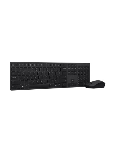 Lenovo | Profesjonalna Bezprzewodowa Ładowalna Klawiatura I Mysz Combo | Zestaw Klawiatury I Myszy | Bezprzewodowy | Mysz W Zest