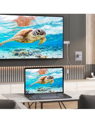 Nadajnik I Odbiornik Audio/Video Bezprzewodowy J5Create Screencast 4K Wireless Display Adapter  Kolor Biały Jvaw76-N