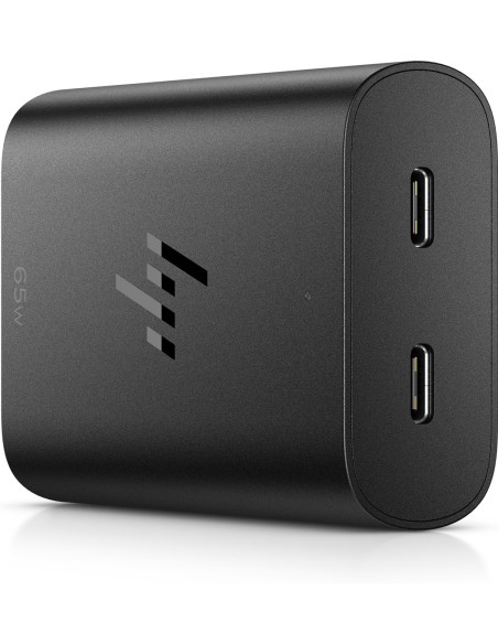 Zasilacz Sieciowy Hp 65W Gan Laptop Charger 2Xusb-C Czarny 600Q7Aa
