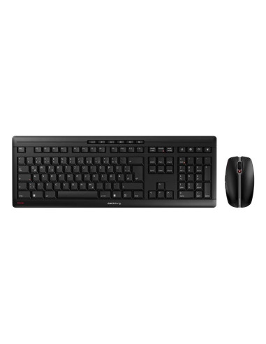 Cherry Stream Desktop Klawiatura Dołączona Myszka Biuro Rf Wireless Qwertz Niemiecki Czarny