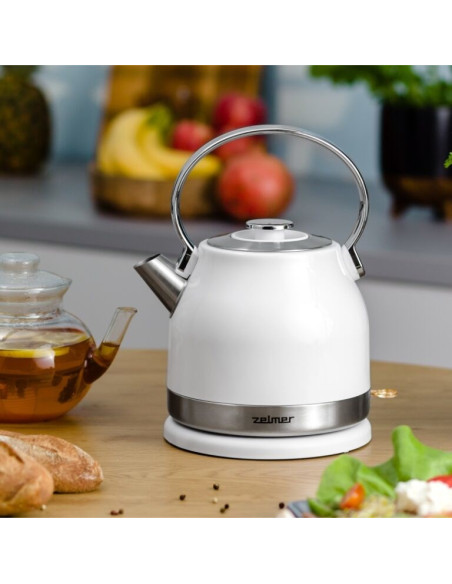 Czajnik 2200W 1,7L Biały/Inox Zelmer Zck7940