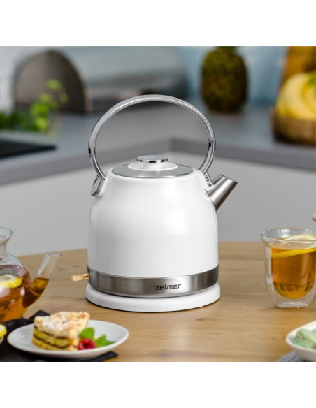 Czajnik 2200W 1,7L Biały/Inox Zelmer Zck7940