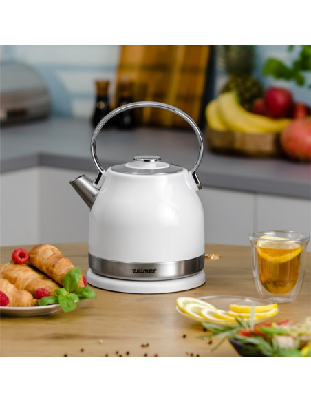 Czajnik 2200W 1,7L Biały/Inox Zelmer Zck7940