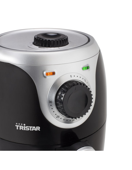Tristar Fr-6980 Frytkownica Pojedyńczy 2 L Autonomiczny 1000 W Frytkownica Na Gorące Powietrze Czarny, Srebrny