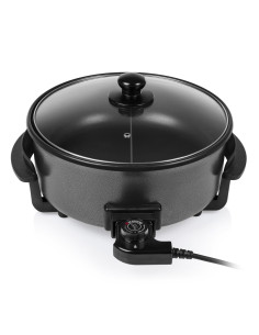 Tristar  | Wielofunkcyjna Patelnia Grillowa Xl | Pz-9135 | Średnica 30 Cm | Grill | 1500 W | Pokrywka W Zestawie | Uchwyt Stały 