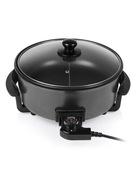 Tristar  | Wielofunkcyjna Patelnia Grillowa Xl | Pz-9135 | Średnica 30 Cm | Grill | 1500 W | Pokrywka W Zestawie | Uchwyt Stały 