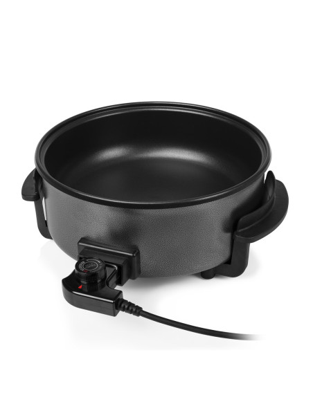 Tristar  | Wielofunkcyjna Patelnia Grillowa Xl | Pz-9135 | Średnica 30 Cm | Grill | 1500 W | Pokrywka W Zestawie | Uchwyt Stały 