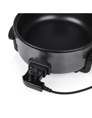 Tristar  | Wielofunkcyjna Patelnia Grillowa Xl | Pz-9135 | Średnica 30 Cm | Grill | 1500 W | Pokrywka W Zestawie | Uchwyt Stały 