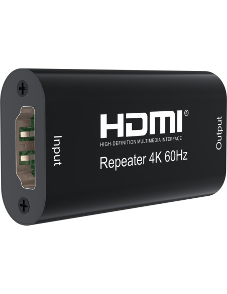 Techly Idata Hdmi2-Rip4Kt Przedłużacz Av Wzmacniacz Av Czarny