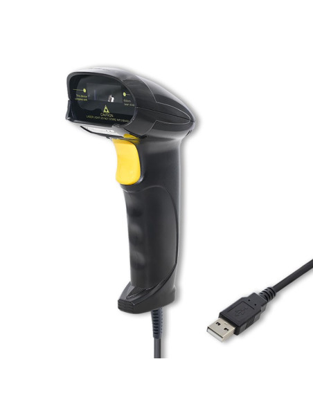 Qoltec Czytnik Kodów Kreskowych Laserowy | 1D | Usb | Czarny